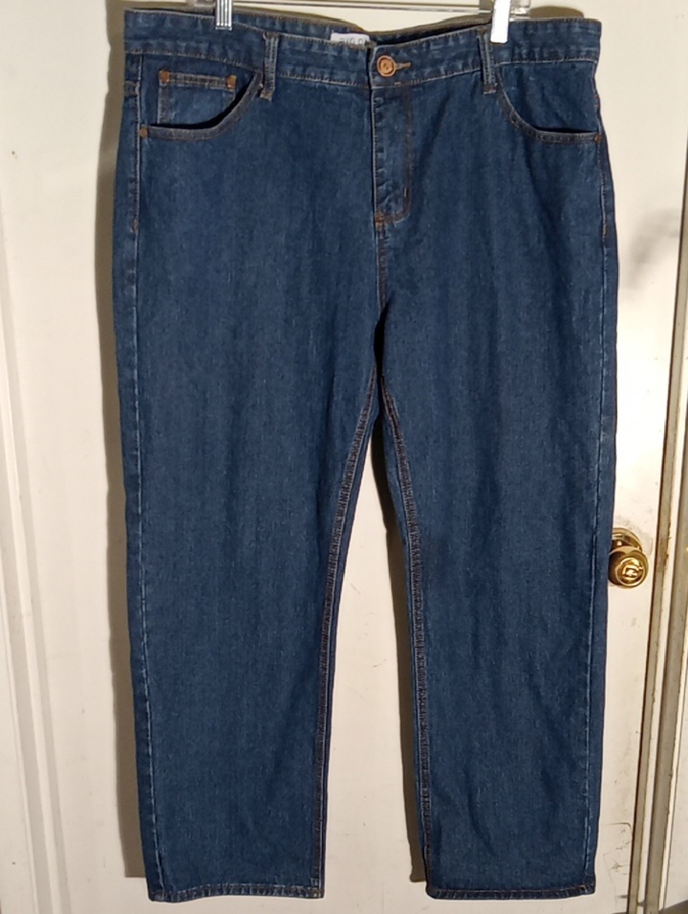 Men's Jeans Like No Stretch Good Condition Size 42 - 30 Blue Leg In Seam 29 In
